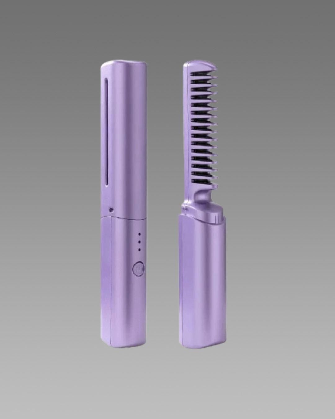 Mini Hair Straightener Comb – Cordless & Rechargeable | Meneflix™